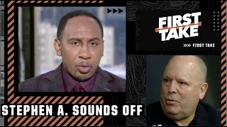Stephen A. sounds OFF on Knicks President Leon Rose | First Take