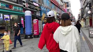 부천역 주변 둘러보기 경기도 여행 인천 부천 유흥가 둘러보기 Street view of Korean cities road view walking street