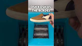 OshKosh Slip-On vs Shredder | Toddler Shoe Gets Destroyed! #satisfying #shredded #ytshorts #oshkosh