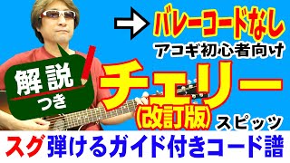 チェリー 改訂版 弾き方 (ギター 初心者向け コード 簡単) / スピッツ【解説付き】