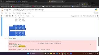 Machine Learning and Data Science - Module 3 Class 3 Numpy