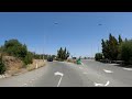 driving from larnaca airport to limassol city in cyprus 4k 60fps