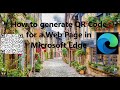 How to generate QR Code for a Web Page in Microsoft Edge