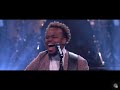 Travis Greene worshiping at Lakewood church