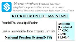 Bumper Opportunity | With Any Degree Get Rs 81,100 pm Regular SCL Vacancies Notification | Pension