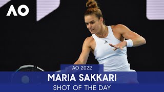 AI Shot of the Day - Maria Sakkari | Australian Open 2022 Day 3 Presented by Infosys