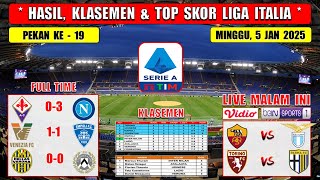 Hasil Liga Italia Tadi Malam ~ FIORENTINA vs NAPOLI ~ VENEZIA vs EMPOLI ~ Liga Italia 2025 Pekan 19