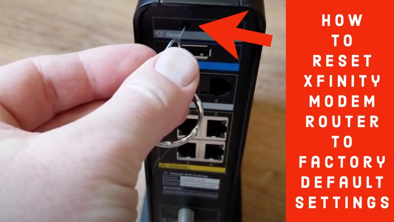 How To Reset Xfinity Modem Router To Factory Default Settings 2020