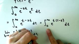 Calculating a Laplace Transform