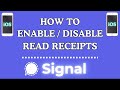 How to Enable or Disable Read Receipts on Signal using an iPhone | Step-by-Step iOS Tutorial