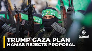 Hamas labelled Trump’s proposal a 'recipe for creating chaos and tension in the region'