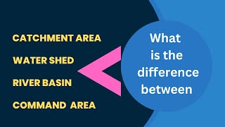 What is the Difference between Watershed ,  Catchment Area , River Basin and Command Area I #gk