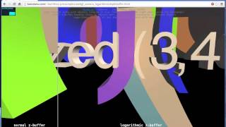 WebGL logarithmic z-buffer example