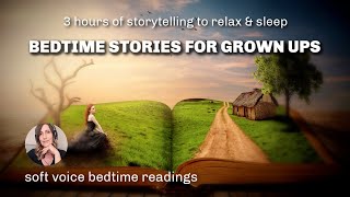 3 HRS of Storytelling to Help You Get Sleepy / Relaxing Bedtime Stories for Grown Ups (female voice)