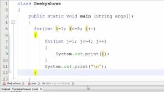 50. Nested for loop in Java Programming (Hindi)