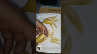 Cuttin banana +crntury egg// #asmr#cutting