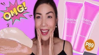 OMG! 89 PESOS CRAYONS BB CREAM l REVIEW + WEAR TEST