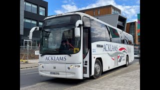 Acklams of Beverley YX06GYO on a Rail Replacement service to Leeds