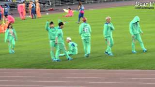 [130903] 아육대 BAP-갑자기 바닥에 눕는 용국 ㅋㅋㅋ(YongGuk laid on his back on the grass)