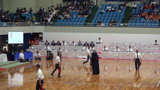 2019年IH 剣道 女子 個人 3回戦 岡﨑理 （富岡東 徳島）VS 関川絢心（札幌日大 北海道）