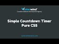 Pure CSS Simple Countdown Timer