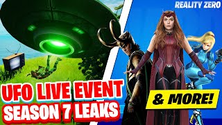 Season 7 Fortnite REALITY ZERO Event! (Abducted by UFO/Aliens) WandaVision & MORE Battle Pass Skins!