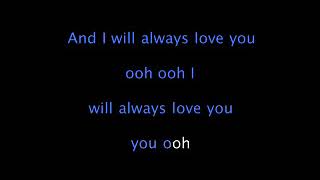 Whitney Houston - I Will Always Love You - karaoke