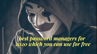 what is a password manager? Best password manager in 2020! #dashlane #lastpass  #LEARNWITHSAIMANOJ