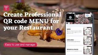 Create Professional QR code MENU for your Restaurant - The Gardenista Athens - Menurio Qr Code Menu