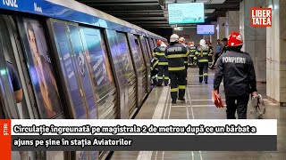 Circulație îngreunată pe magistrala 2 de metrou după ce un bărbat a ajuns pe șine |Libertatea