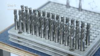 How is a tungsten steel rod transformed into a milling cutter? Video shows you the process in detail