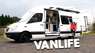 VAN LIFE TOUR | Female Traveller Converts Mercedes Sprinter Into A Home