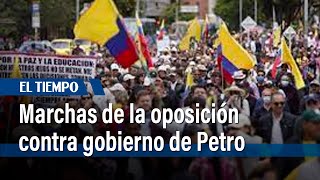 Oposición convocó a jornada de manifestaciones contra el gobierno de Gustavo Petro