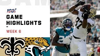Saints vs. Jaguars Week 6 Highlights | NFL 2019