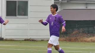 20230114 新人戦1回戦 藤枝東 7-1 浜松西  前半25分 藤枝東 5村上樹→9湯山大輔ゴール 4-0