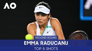 Emma Raducanu | Top 5 Shots (2R) | Australian Open 2022