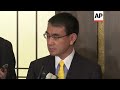 Japanese FM on talks between US and the Koreas