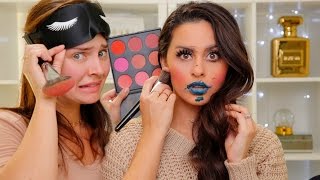 Blindfolded Makeup Tutorial with Chloe Morello