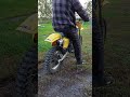 Sunday Test Ride With My 'Yellow Ripper' 1990 Suzuki RM80cc 2-Stroke Dirt Bike #shorts