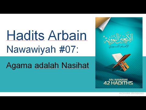 Hadits Arbain #07: Agama Adalah Nasihat - YouTube