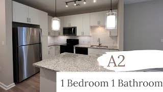 A2 Floorplan, 1 Bedroom 1 Bathroom Apartment