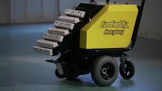 The CarCaddy Car Pusher pushes stalled cars, trucks, recreational vehicles into service garages