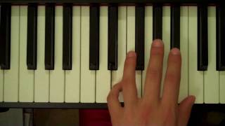 How To Play an E Major Chord on Piano (Left Hand)