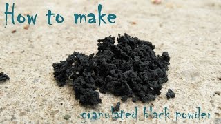 How to granulate black powder