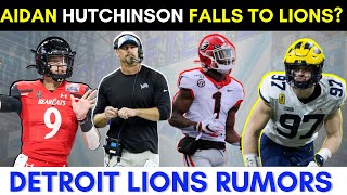 Today’s Lions Rumors: Aidan Hutchinson Falls To Lions? Lions RD 1 Draft Trade, Draft Desmond Ridder