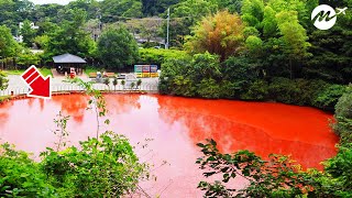 【衝撃】日本唯一の存在感！大分別府の血の池地獄が凄すぎた【旅行・観光・オススメスポット】【sub】