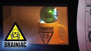 Christmas Baubles + Microwave= ? | Brainiac