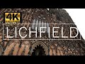 LICHFIELD, ENGLAND  - UNITED KINGDOM [1 Hour Walking Tour in 4K]