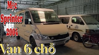 Mercedes Sprinter 2004 van 6 chỗ 800 ký xe đang dọn,dọn xong giá chỉ 110 triệu | Ô-tô Thanh Xuân