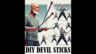 How To Make Devil Sticks TRIX STIX Fire Juggling DIY Build Your Own Plans